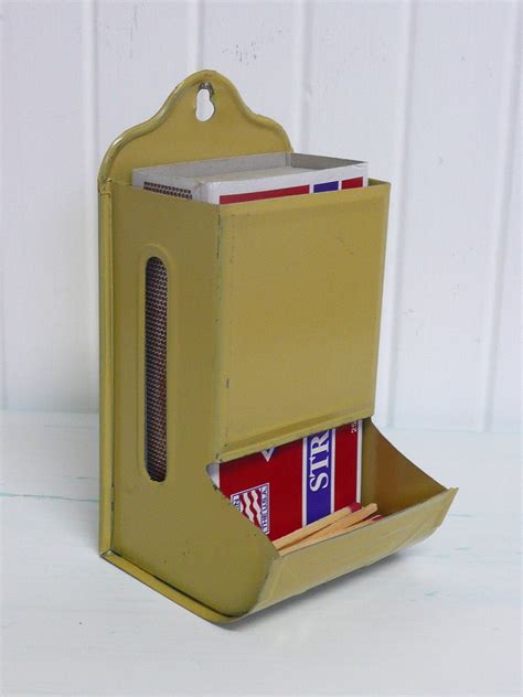 metal match box amazon|vintage match holders.